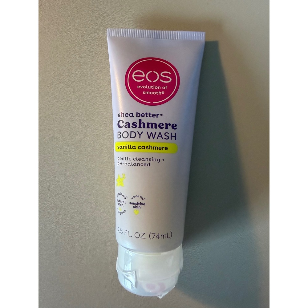 eos Shea Better Cashmere Body Wash Vanilla Cashmere Travel Size 2.5oz New